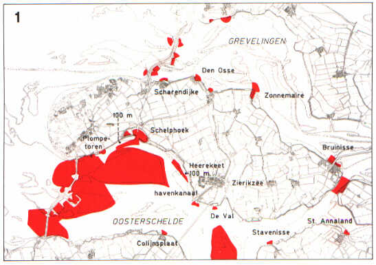 Detailkaart Grevelingen en Oosterschelde