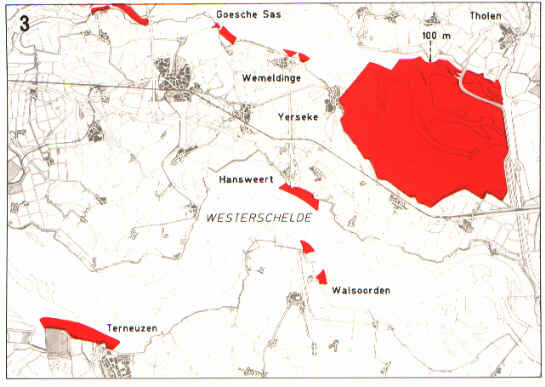 Detailkaart Oosterschelde en Westerschelde